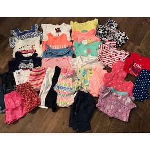 32pc Baby Girls Summer Clothing Bundle Lot 12-18
